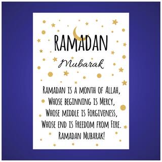 5 Ace Ramamadan Mubarak Islamic Wall Sticker Paper Poster Reglious Assorted Paper Set Of 1