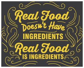 5 Ace Real Food Quotation Wall Sticker Paper Poster Quotation Assorted Paper Set Of 1
