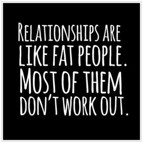 5 Ace Relationships Are Like Quote Paper Poster