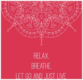 5 Ace Relax Breateh Pink Islamic Wall Sticker Paper Poster