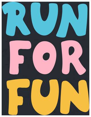 5 Ace Run For Fun New Quotation Wall Sticker Paper Poster Quotation Assorted Paper Set Of 1