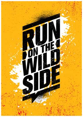 5 Ace Run On The Wild Quotation Wall Sticker Paper Poster Quotation Assorted Paper Set Of 1