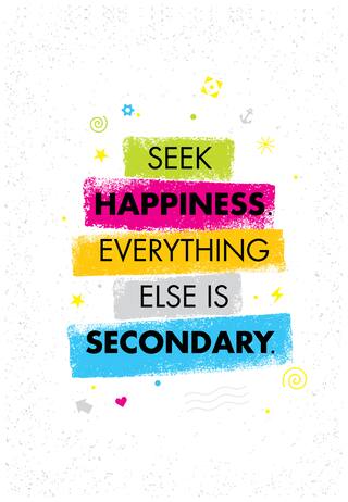 5 Ace Seek Happiness Everything Paper Poster