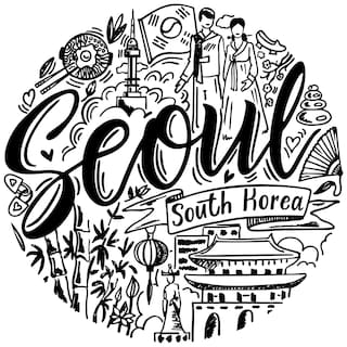 5 Ace Seoul South Wall Sticker Paper Poster