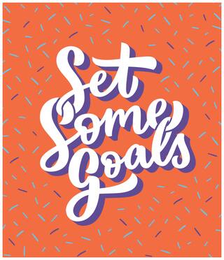 5 Ace Set Some Goals Wall Sticker Paper Poster