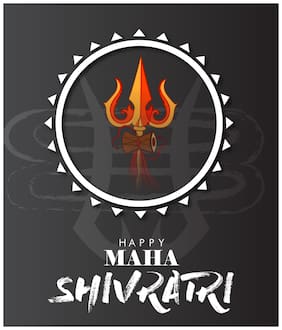 5 Ace Shiv Trishul Wall Sticker Paper Poster