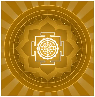 5 Ace Shree Yantra Lotus Wall Sticker Paper Poster