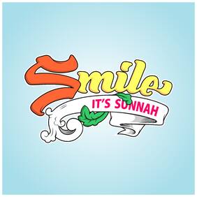 5 Ace Smile Its Sunnah Islamic Wall Sticker Paper Poster Reglious Assorted Paper Set Of 1