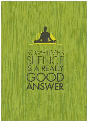 5 Ace Sometimes Silence Is A Really Wall Sticker Paper Poster