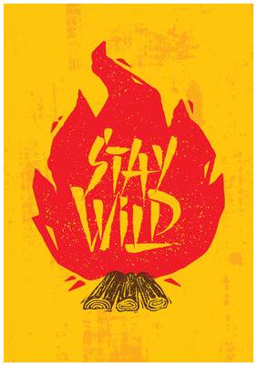 5 Ace Stay Wild Paper Poster