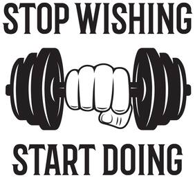 5 Ace Stop Wishing New Wall Sticker Paper Poster