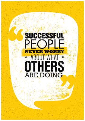 5 Ace Successful People Never Worry Wall Sticker Paper Poster