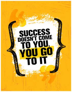 5 Ace Success Doesn'T Come To Wall Sticker Paper Poster