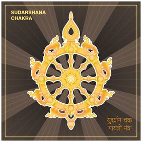 5 Ace Sudarshana Chakra New Wall Sticker Paper Poster