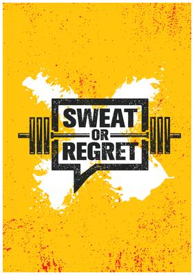 5 Ace Sweat Or Regret Wall Sticker Paper Poster