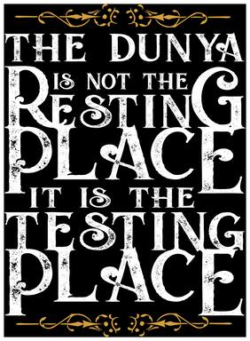5 Ace The Dunya Is Not Islamic Wall Sticker Paper Poster