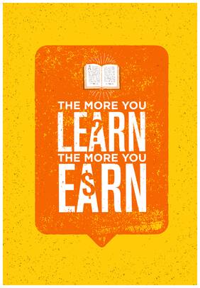 5 Ace The More You Learn Wall Sticker Paper Poster