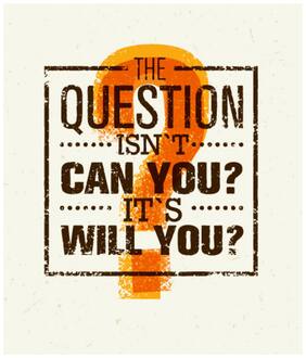 5 Ace The Question Isn'T Can Motivational,Office Quotes Inspirational Paper Poster