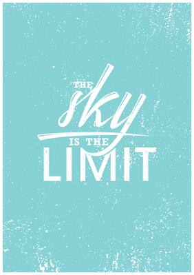 5 Ace The Sky Is The Limits Wall Sticker Paper Poster