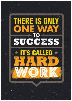 5 Ace There Is Only One Way Motivational,Office Quotes Inspirational Paper Poster