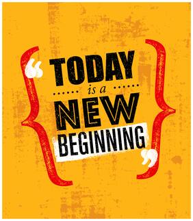 5 Ace Today Is A New Beginning Motivational,Office Quotes Inspirational Paper Poster