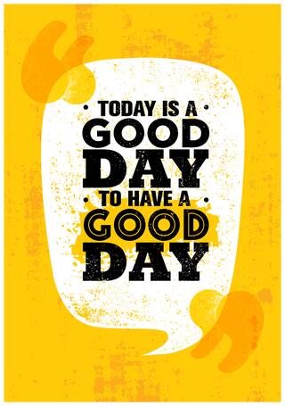 5 Ace Today Is A Good Day Wall Sticker Paper Poster