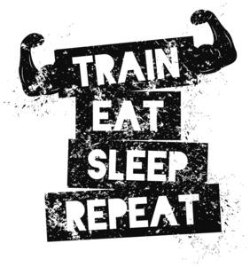 5 Ace Train Eat Sleep Quotation Wall Sticker Paper Poster Quotation Assorted Paper Set Of 1