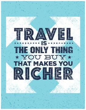 5 Ace Travel Is The Only Thing Motivational,Office Quotes Inspirational Paper Poster