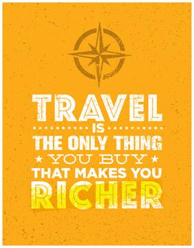 5 Ace Travel Is The Only Thing You Paper Poster