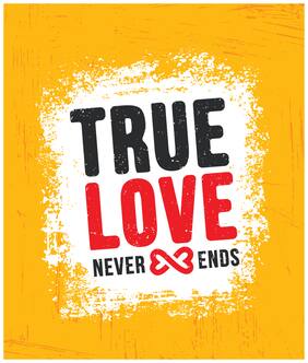 5 Ace True Love Never Ends Paper Poster