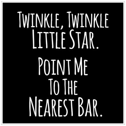 5 Ace Twinkle Twinkle Quote Paper Poster