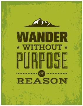5 Ace Wander Without Purpose Motivational,Office Quotes Inspirational Paper Poster