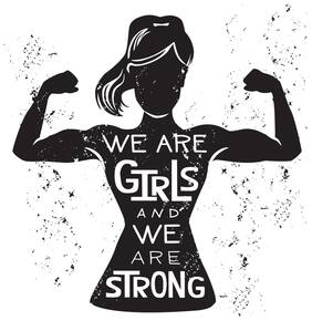 5 Ace We Are Girls And We Quotation Wall Sticker Paper Poster Quotation Assorted Paper Set Of 1