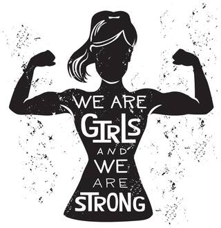 5 Ace We Are Girls And We Quotation Wall Sticker Paper Poster Quotation Assorted Paper Set Of 1
