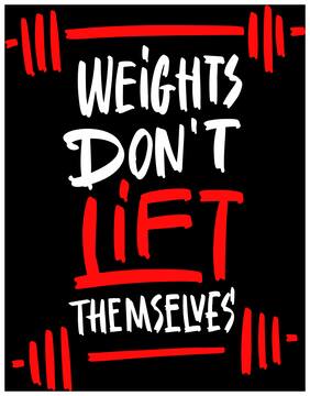 5 Ace Weights Don'T Quotation Wall Sticker Paper Poster Quotation Assorted Paper Set Of 1