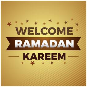 5 Ace Welccome Ramadan Wall Sticker Paper Poster