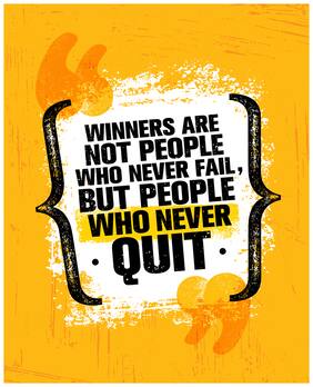 5 Ace Winners Are Not People Who Wall Sticker Paper Poster