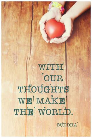 5 Ace With Our Thoughts We Make Wall Sticker Paper Poster