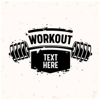 5 Ace Workout Text Here Wall Sticker Paper Poster