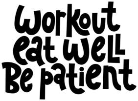 5 Ace Workout Eat Well Wall Sticker Paper Poster