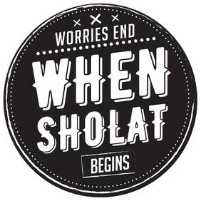 5 Ace Worries End When Sholat Wall Sticker Paper Poster