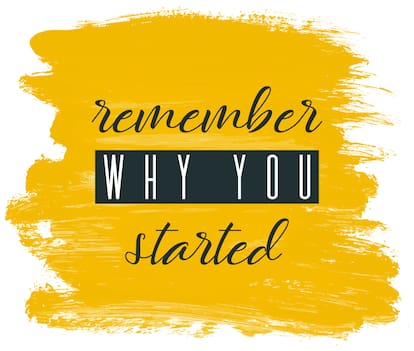 5 Ace Yellow Remember Why You Started Wall Sticker Paper Poster