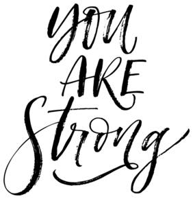 5 Ace You Are Strong Quotation Wall Sticker Paper Poster Quotation Assorted Paper Set Of 1