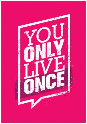 5 Ace You Only Live Once Motivational,Office Quotes Inspirational Paper Poster