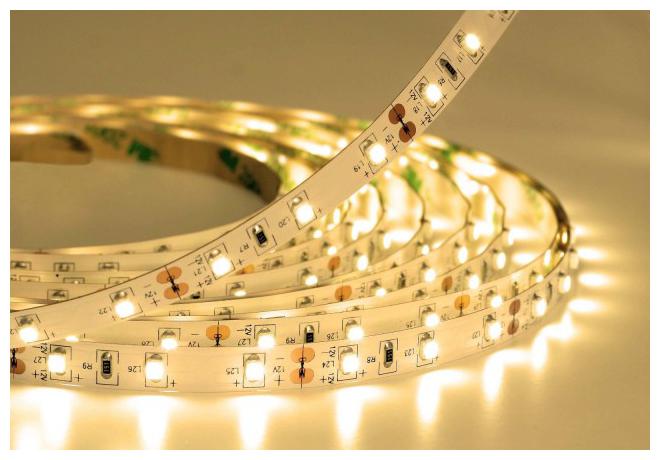 

5 Meter Warm White Led Strip Light 60 Led Meter 12V Dc Non Waterproof