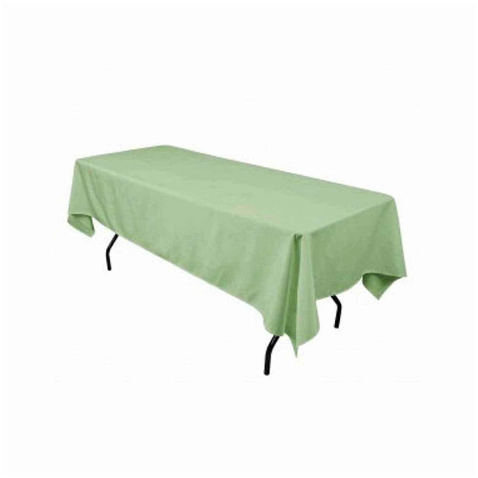 

60 x90 Sage Rectangular Seamless Tablecloth For Wedding Restaurant Banquet