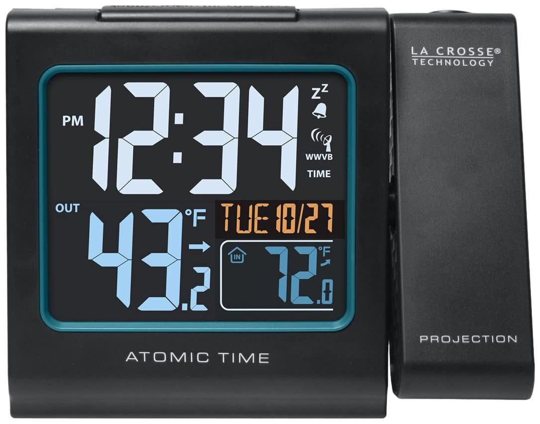 

616-146 Reloj Despertador Con Proyeccia N De Color Con La Temperatura Exterior