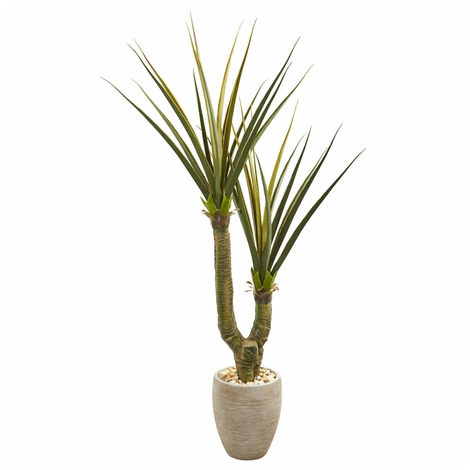 

68 Yucca Artificial Plant in Sand Colored Planter