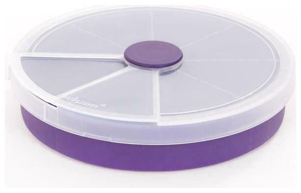 

(7-Pack) 7 5 in Round Organizer Box in Violet