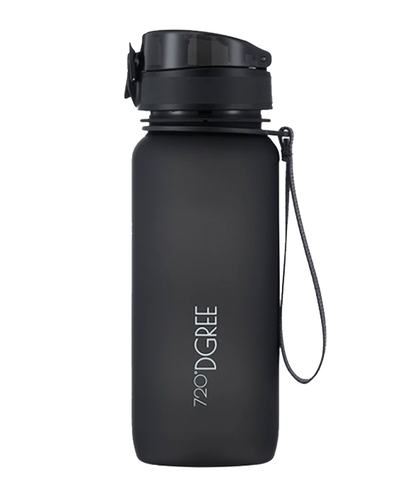 

720 DGREE Tritan Black Water Bottle ( 650 ml Set of 1 )